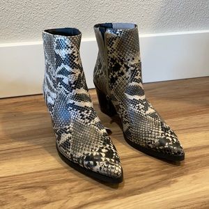 Never worn Blondo snake skin boots!
